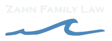 Zahn Family Law logo with blue wave design